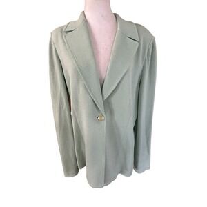 ST John NWT Mint Green Blazer Vintage Small Snag- see picture SZ 14